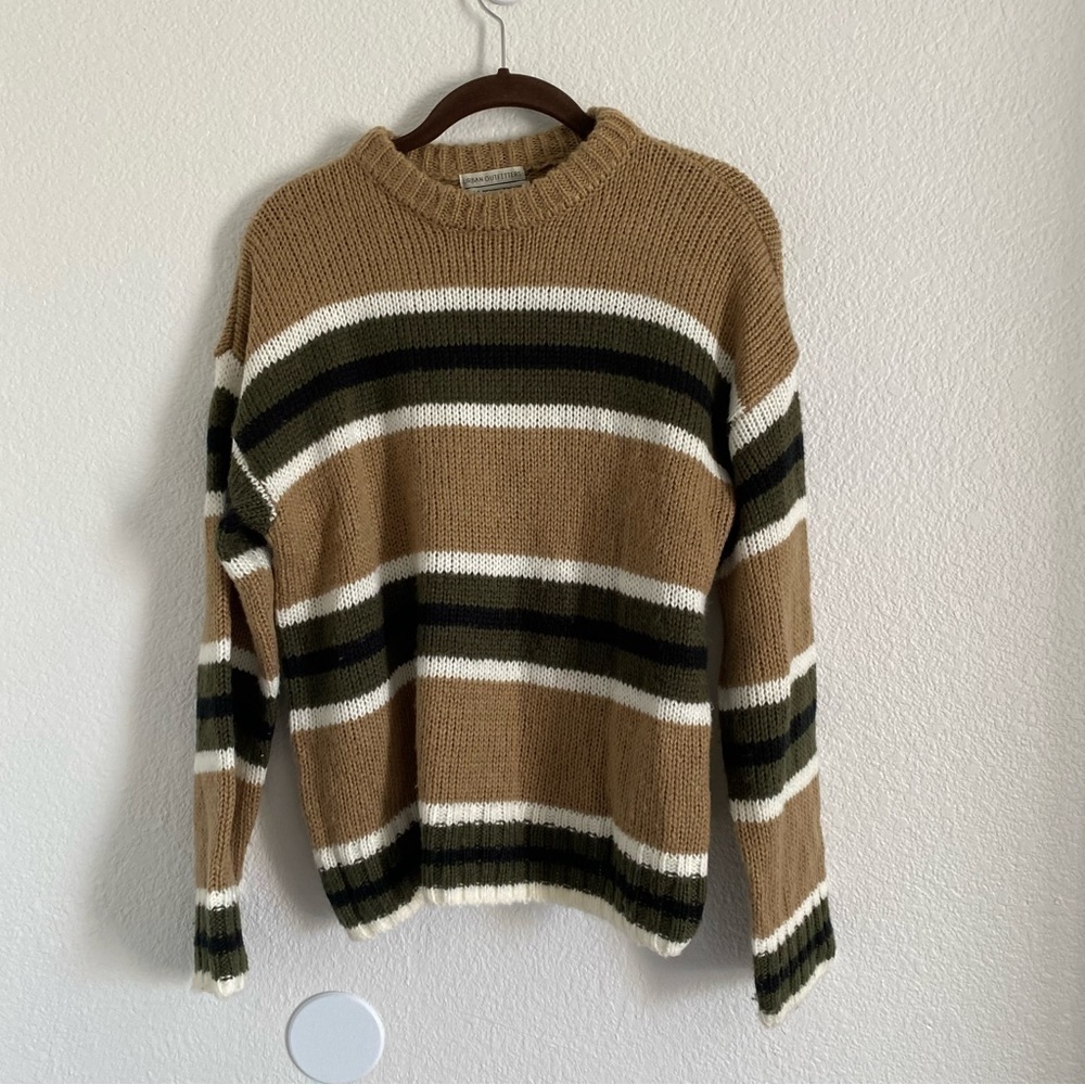 Urban Outfitters Women's Multicolor Benny Boyfriend Stripe Knit Sweater Sz Small